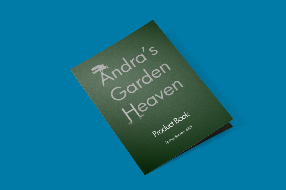Andra's Garden Heaven bifold product brochure